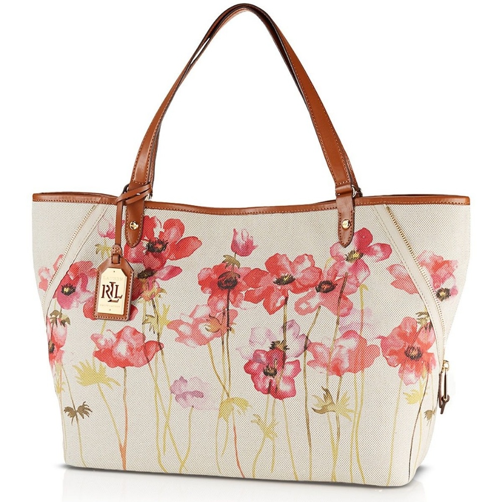Lauren Ralph Lauren bolton large floral tote